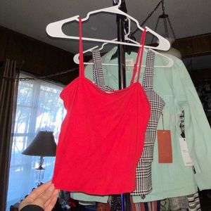 Red tank top